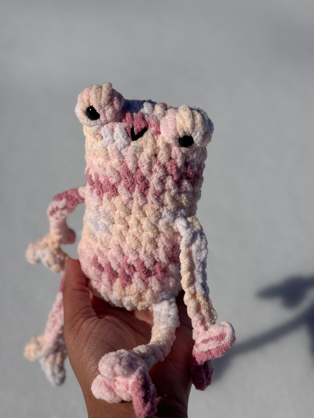 Pink Leggy Frog