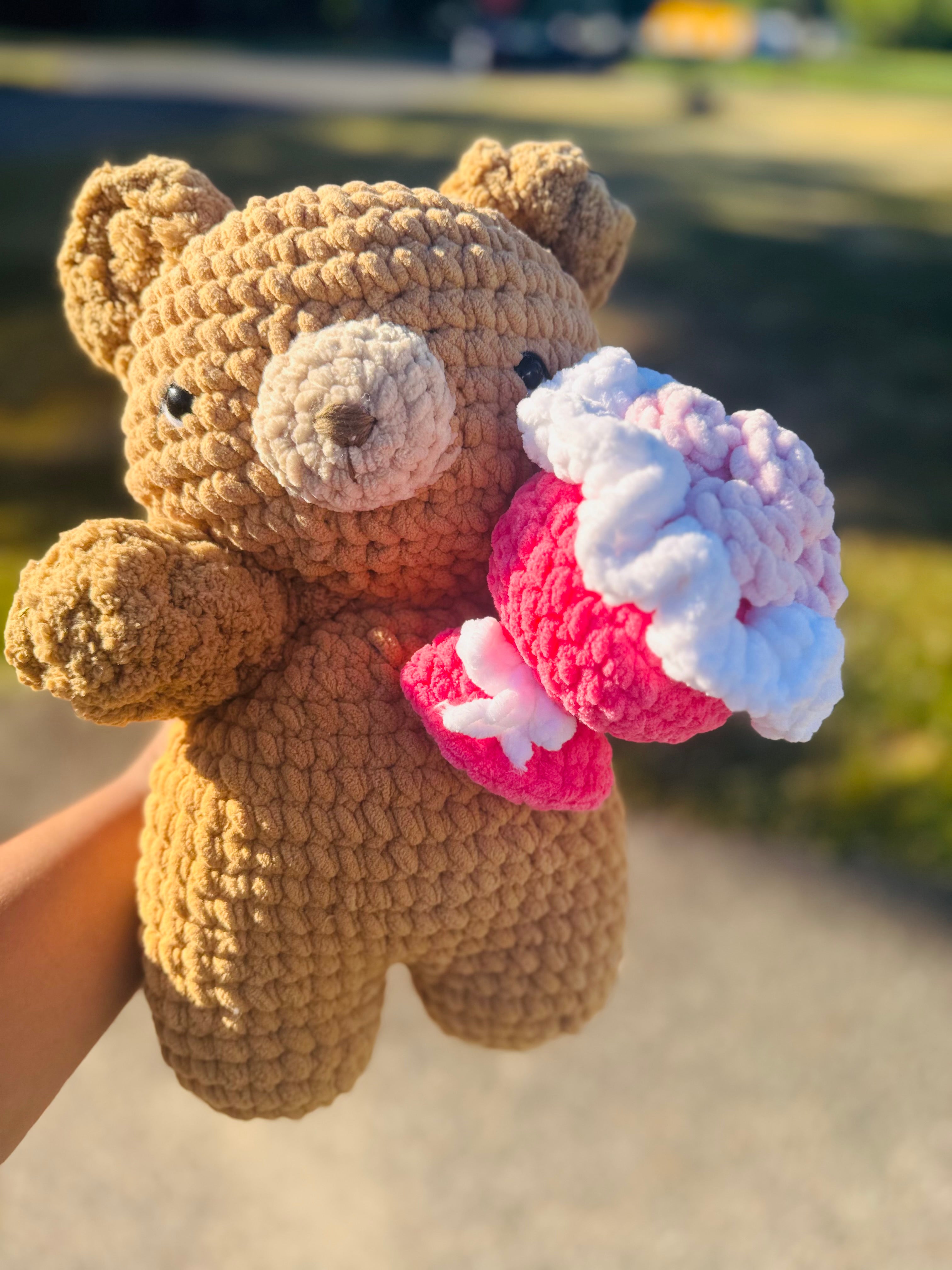 Jumbo Bear with Bouquet