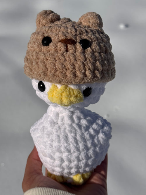 Baby Duckie with bear hat