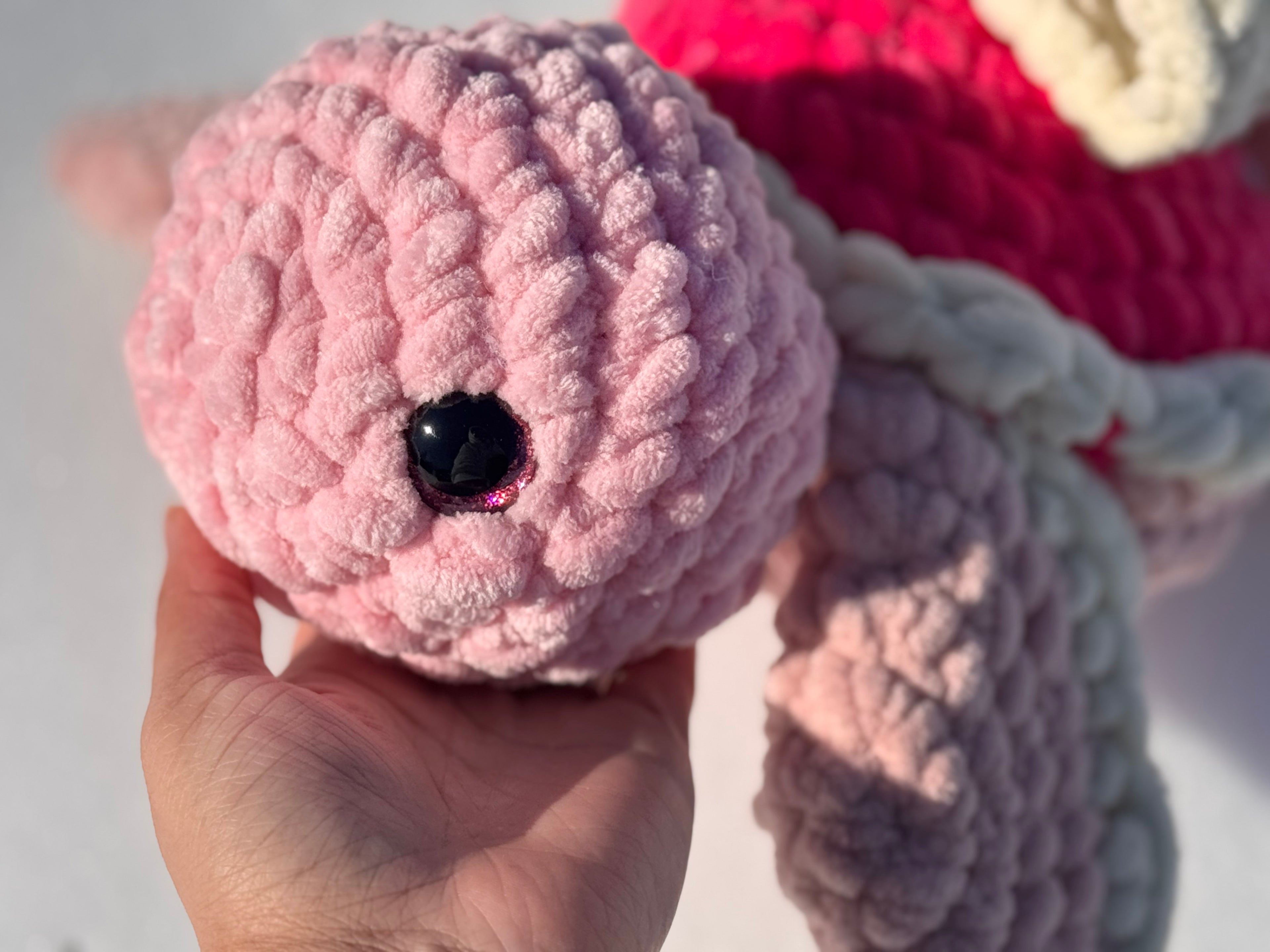 Jumbo Pink Sea turtle Bow