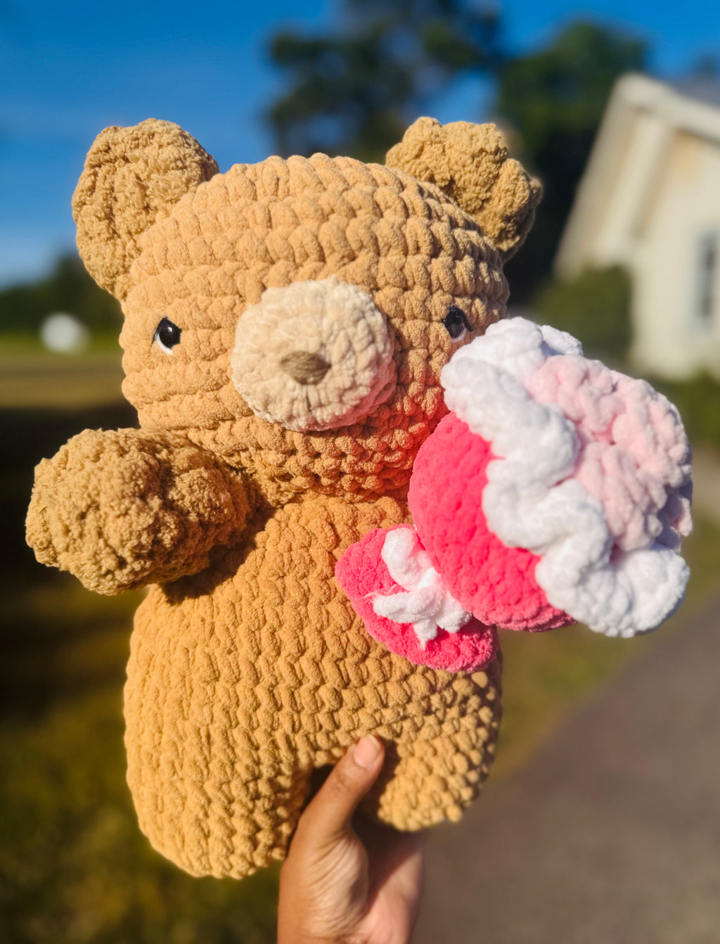 Jumbo Bear with Bouquet
