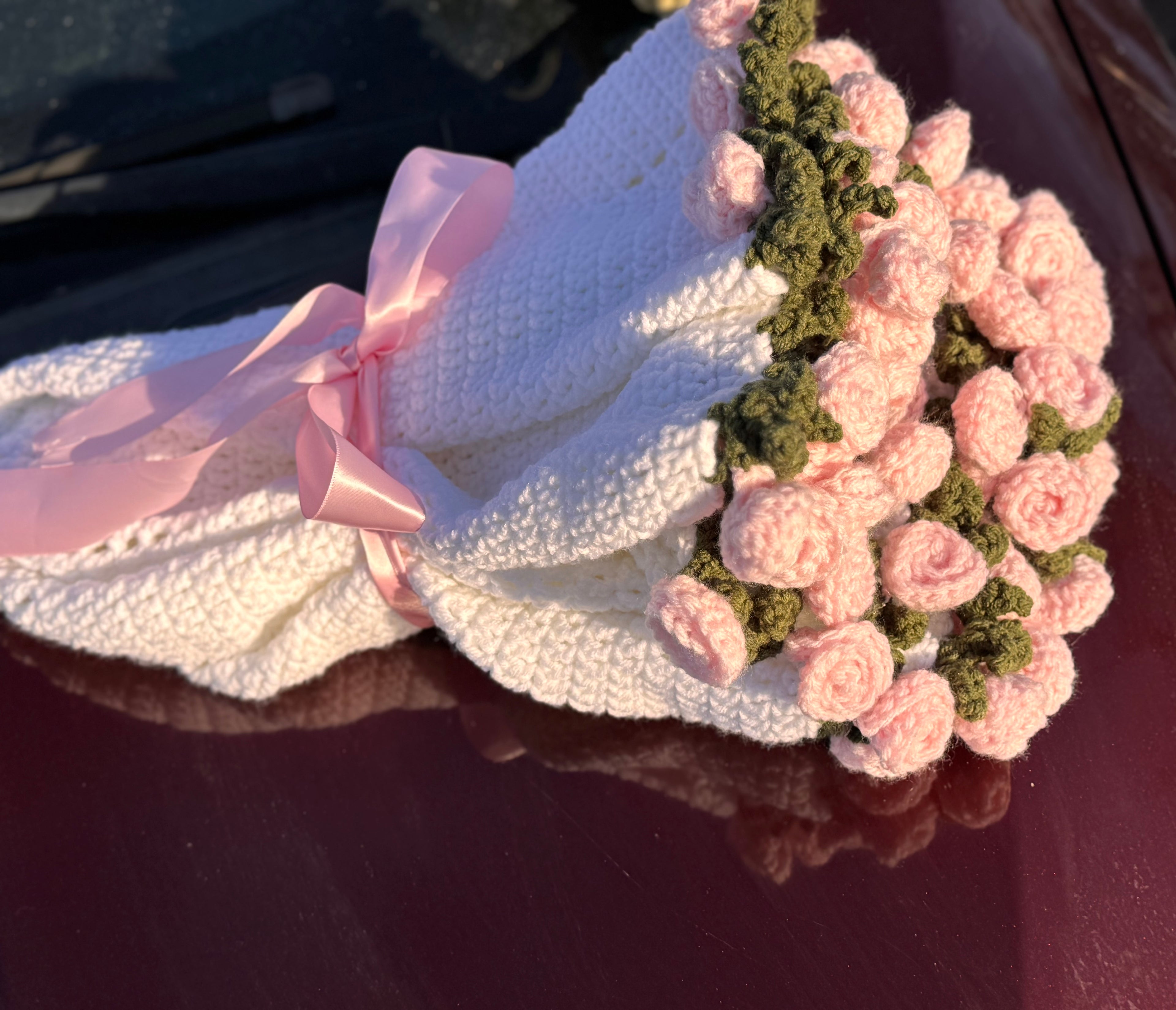 Viral Crochet bouquet blanket