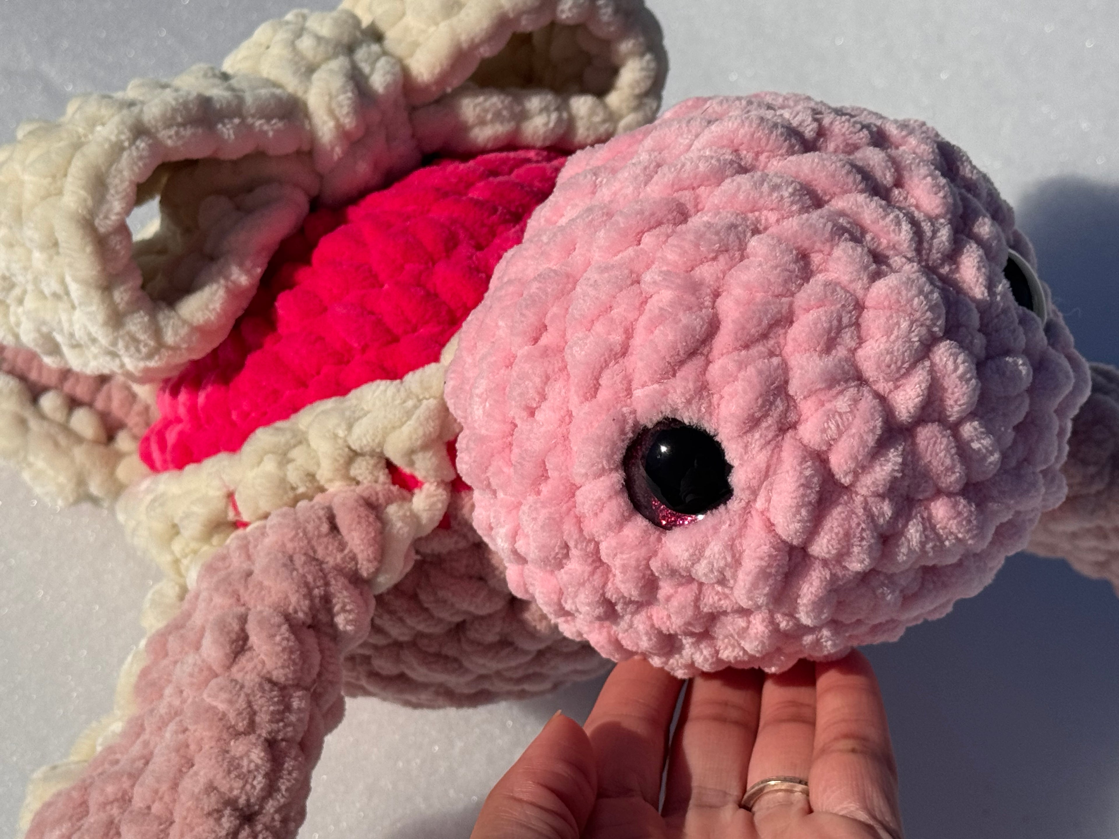 Jumbo Pink Sea turtle Bow