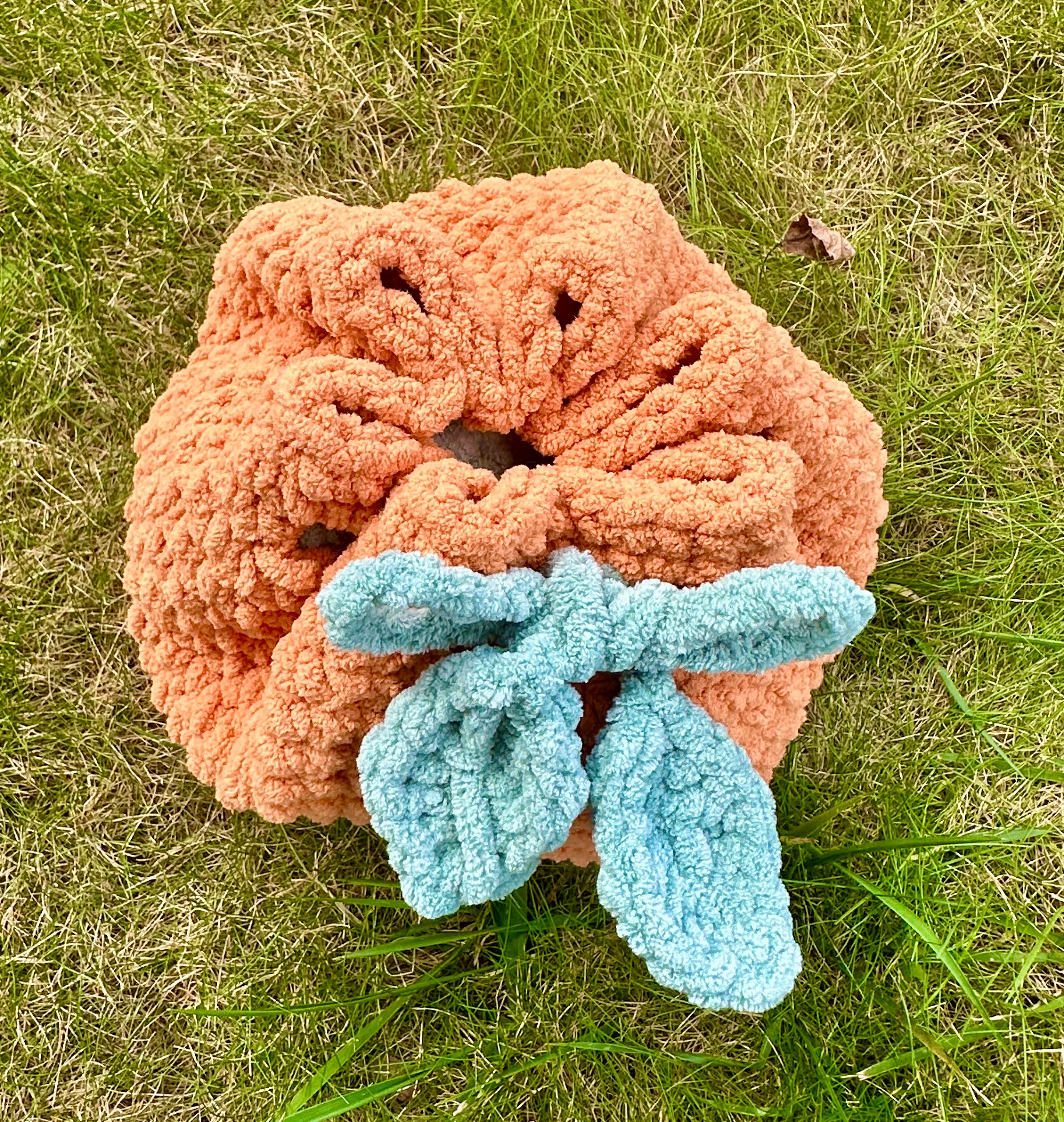 Pumpkin drawstring bag