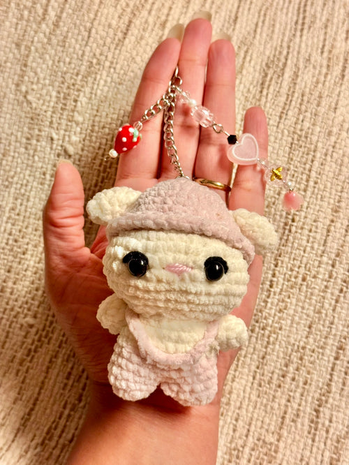 Bunny Bucket Hat Keychain